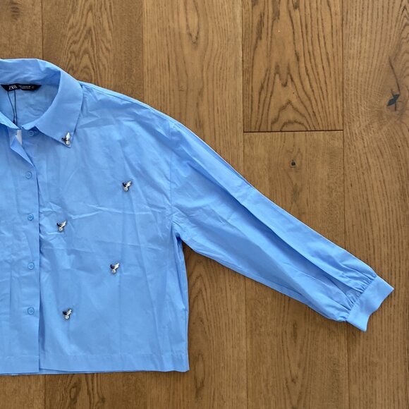 Zara Jewel Poplin Shirt - Picture 10 of 13